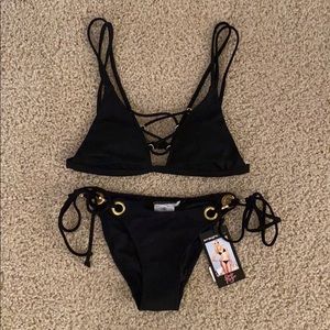 Insight black two piece bikini